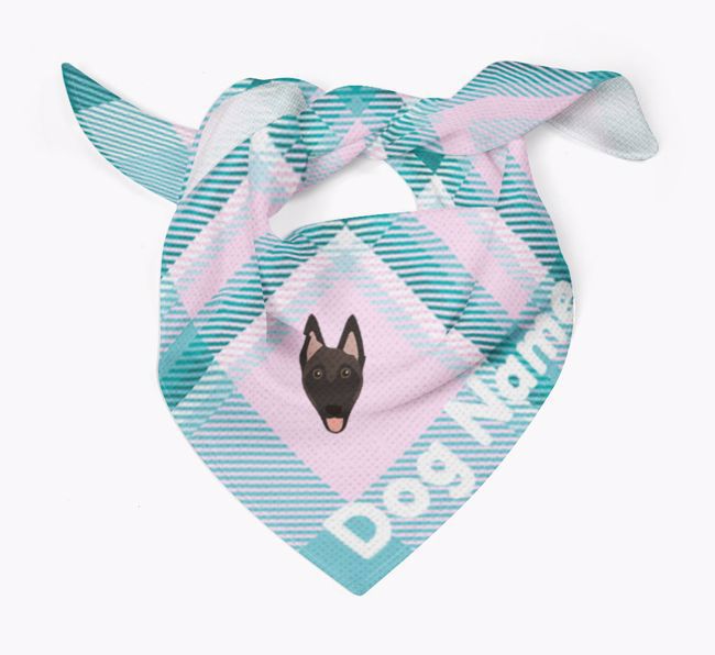 Personalised Tartan Dog Bandana for {dogsName}